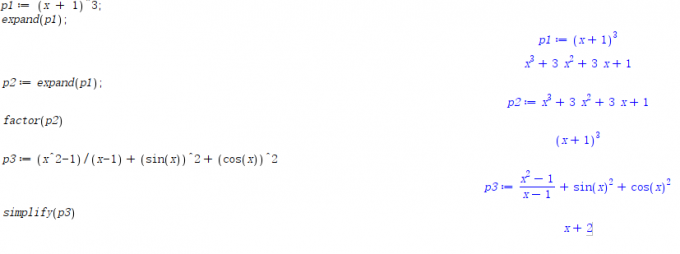 进行多项式化简