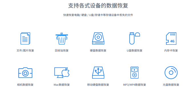 数据恢复软件EasyRecovery支持恢复的设备