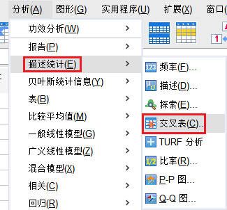 描述统计-交叉表