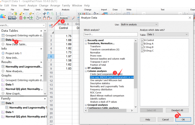 选择单因素分析