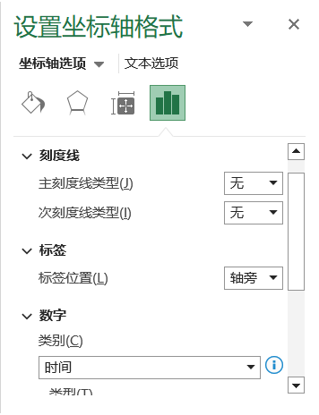 设置坐标轴格式