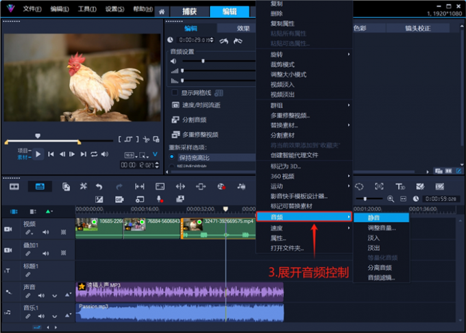 展開(kāi)音頻控制選項(xiàng)