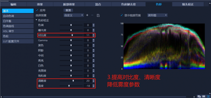 調(diào)整色彩基本參數(shù)