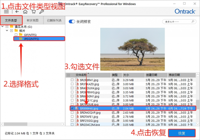 恢复中断任务中的文件
