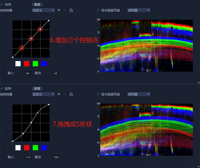 制作S形曲線增加對(duì)比度