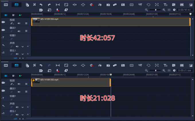 缩短一半的视频时间