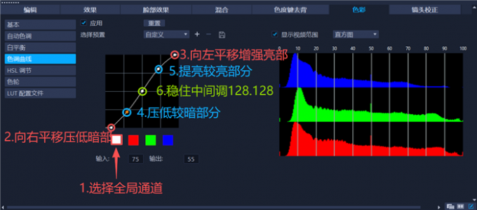 调整色调曲线