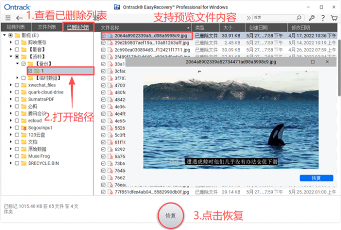 批量恢复文件夹中的图片