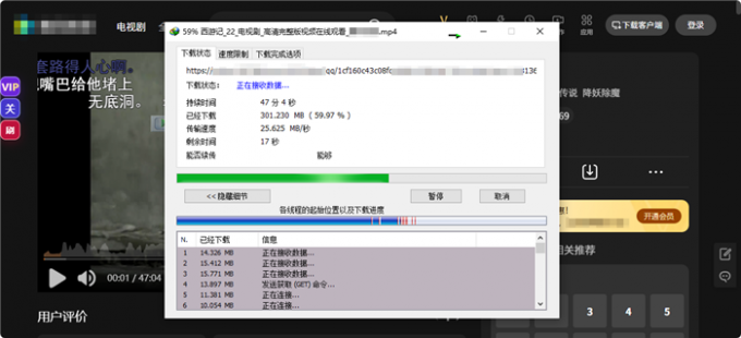 IDM高速下载网页视频