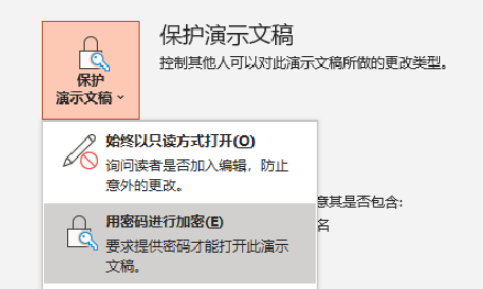 密码加密选项