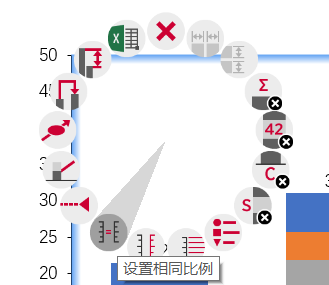 设置相同比例