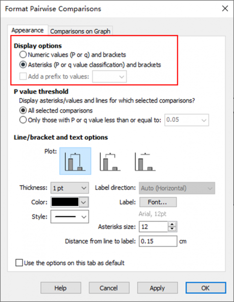 显著性星号设置