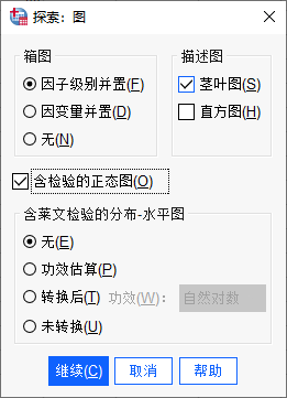 含检验的正态图