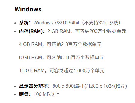 Windows系统要求