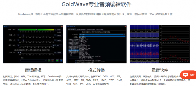 GoldWave软件功能介绍