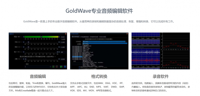 GoldWave软件相关功能
