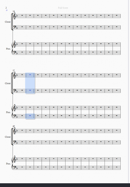 选择非连续的小节部分