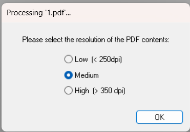 分辨率设置界面