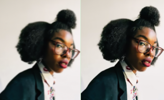 照片处理前后对比图