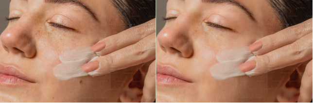 处理前后对比图