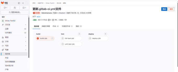 流水线运行结果