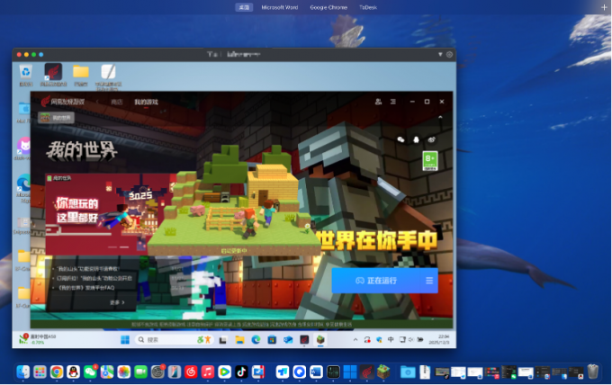 虚拟机玩《我的世界》