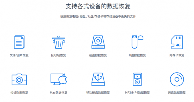 数据恢复软件EasyRecovery支持恢复的设备