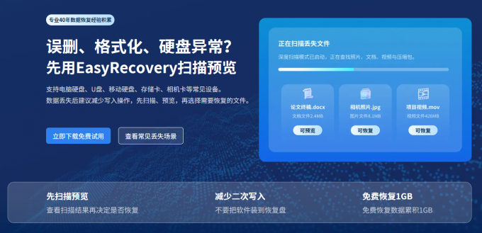 数据恢复软件EasyRecovery