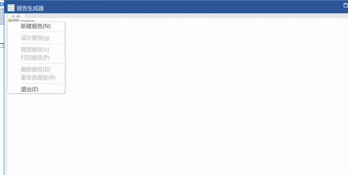 点击【文件】-【新建报告】