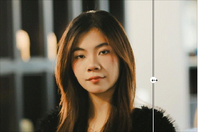 添加口红前后效果