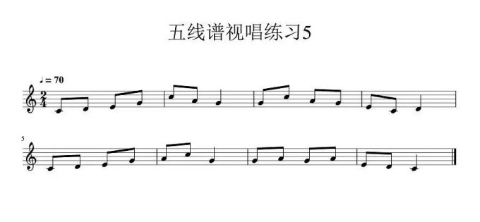 五線譜視唱練習