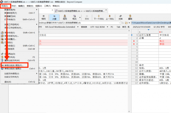 进入报告生成界面