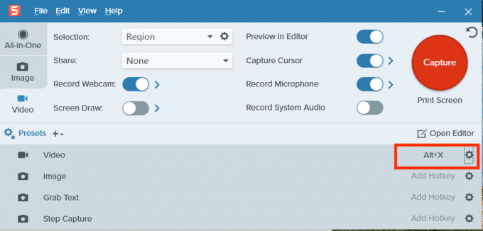 按下键盘保存快捷键设置