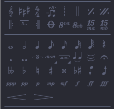 六线谱指挥符号