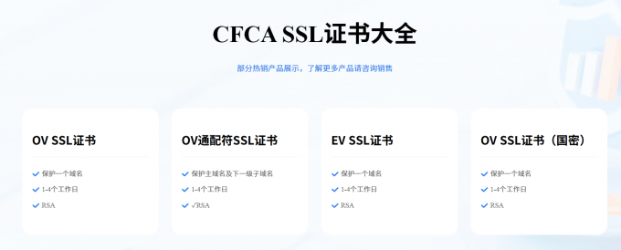 CFCA SSL证书一览