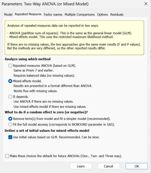 Mixed-effects model