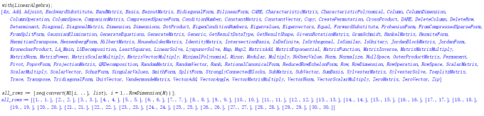 调用线性代数方法包