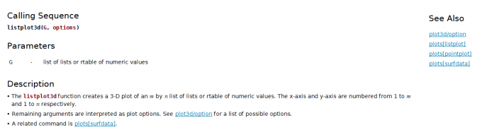 listplot3d命令介绍