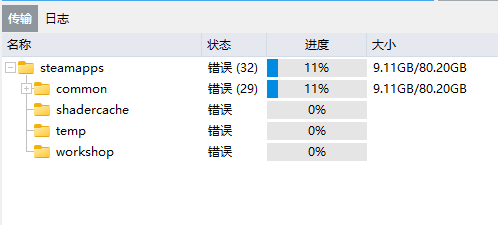 传输失败的情况
