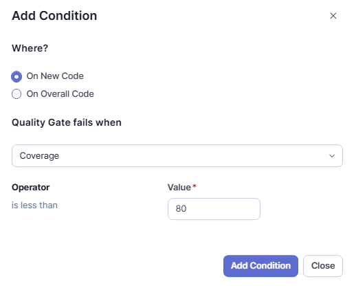 测试覆盖率阈值