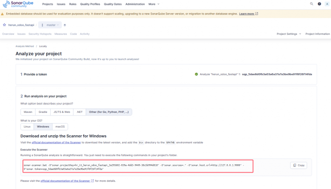 初始化扫描主分支