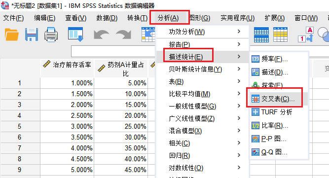 交叉表工具