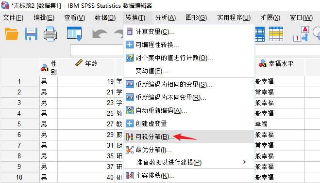 可视分箱