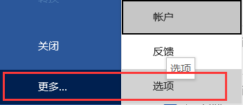 更多选项
