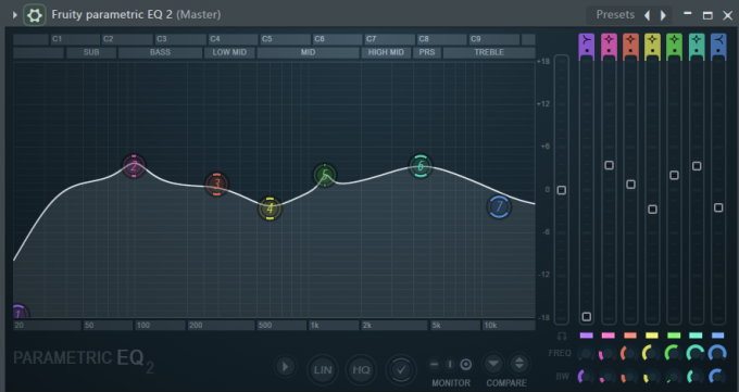 FL Studio自带的EQ插件