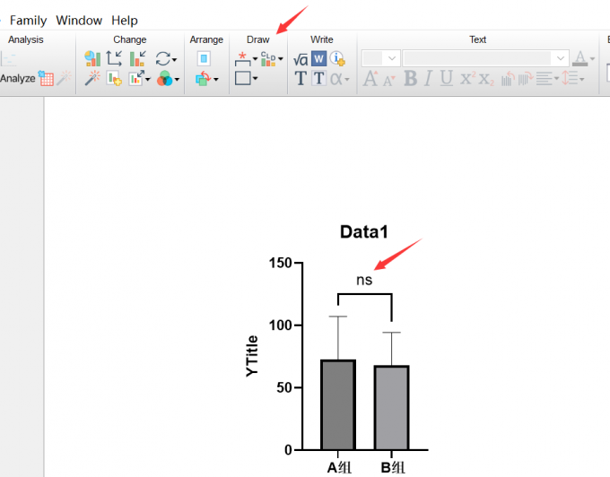 标记统计学差异