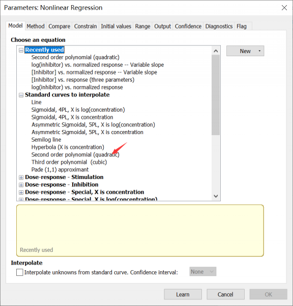 选择合适的数据拟合模型