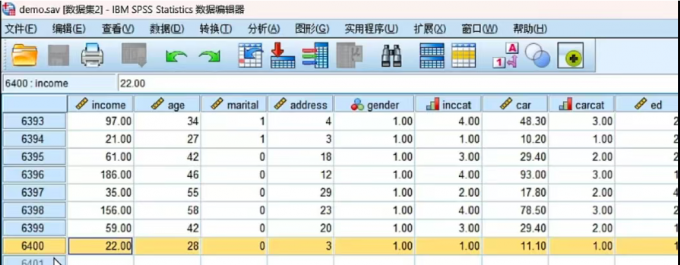 无需加权的个案数据