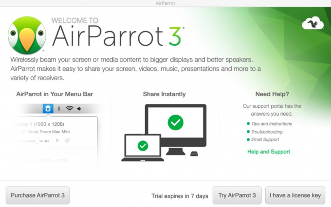 AirParrot主界面