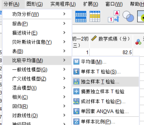 独立样本t检验